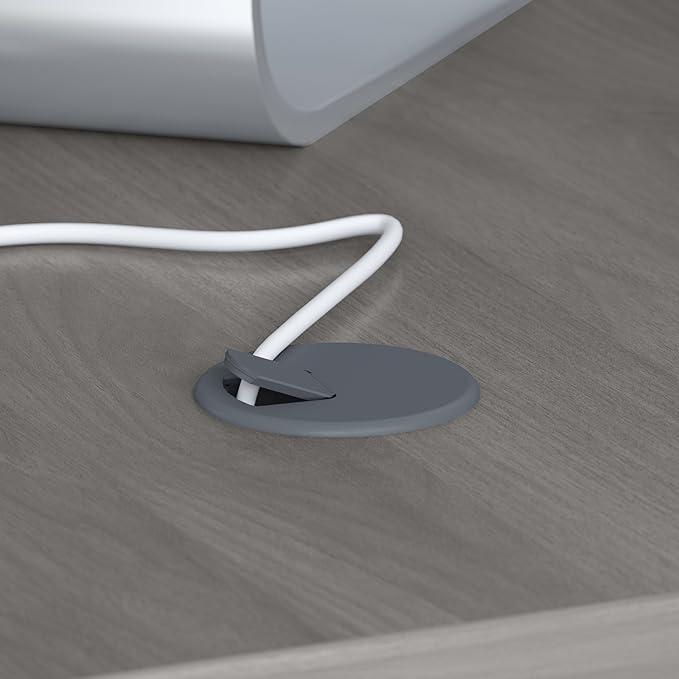 Bush Business Furniture Echo Computer Desk, 72W, Modern Gray - LeafyLoom