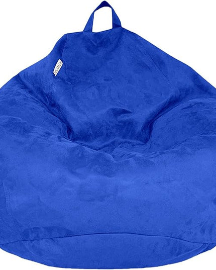 Bean Bag Stuffed Animal Storage Or Cover | No Filler | Extra Large | for Adults Or Kids | Double Stitched | Durable Zipper | Premium Microsuede - LeafyLoom