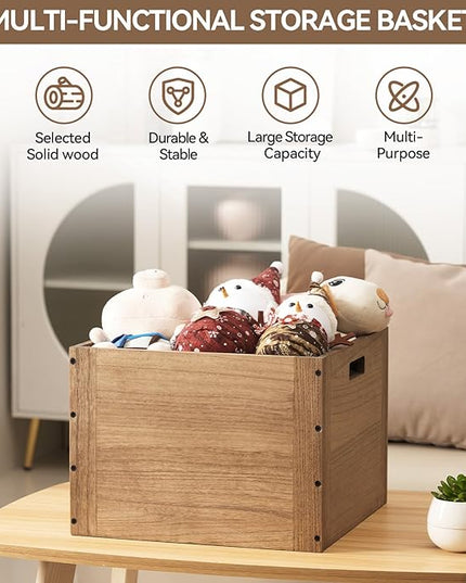 KIRIGEN Modular Open Storage Cube F26-DBR - LeafyLoom