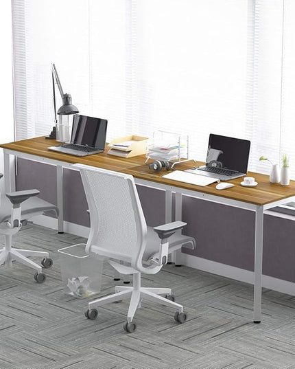 Weehom Computer Desk Home Office Writing Desk Study Laptop/Dining Table - LeafyLoom