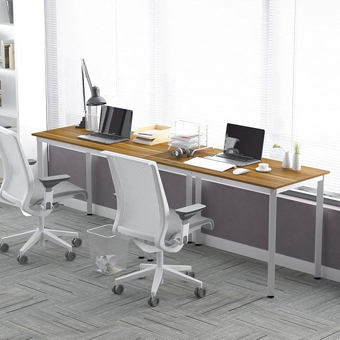 Weehom Computer Desk Home Office Writing Desk Study Laptop/Dining Table - LeafyLoom