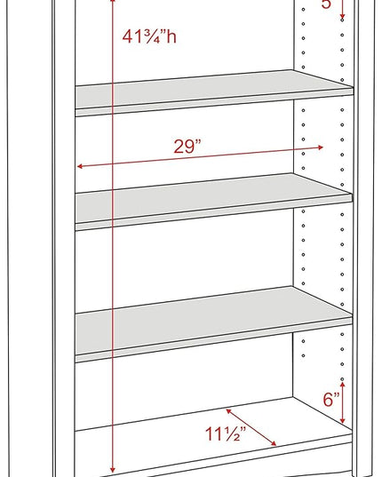 Prepac Home Espresso 4-shelf Bookcase - LeafyLoom