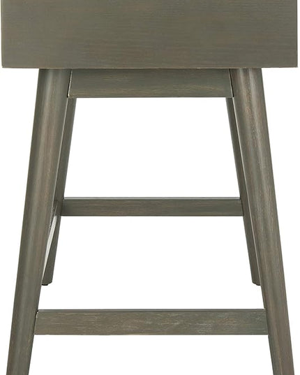 Safavieh Home Office Isadora Mid-Century Modern Ash Grey 1-drawer Desk - LeafyLoom