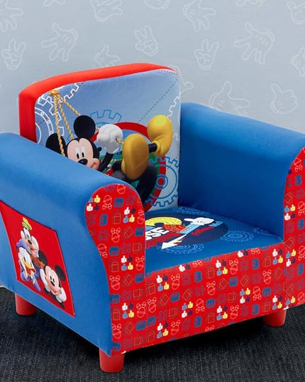 Delta Children Upholstered Chair, Disney Mickey Mouse - LeafyLoom