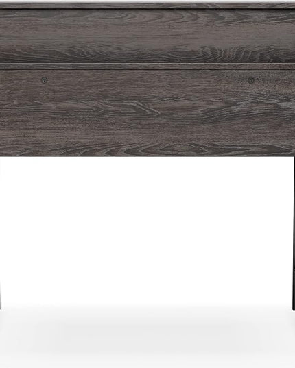 Signature Design by Ashley Freedan Modern Industrial Home Office Writing Desk, Dark Gray - LeafyLoom