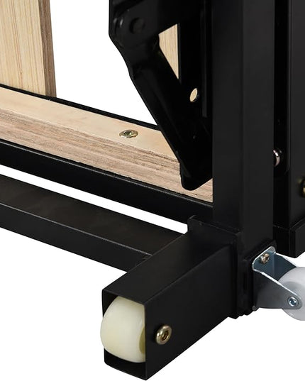 Day Bed (Twin, Pink) with Pop Up Trundle, Velvet Upholstered, Extendable to King, Backrest and Armrests, for Living Room Apartment - LeafyLoom