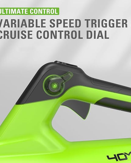 Greenworks 40V (160 MPH / 700 CFM) Cordless Brushless Axial Leaf Blower, 8.0Ah Battery and Charger Included - LeafyLoom
