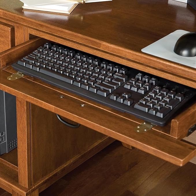 Home Styles Arts and Crafts Cottage Oak Double Pedestal Desk by Home Styles - LeafyLoom