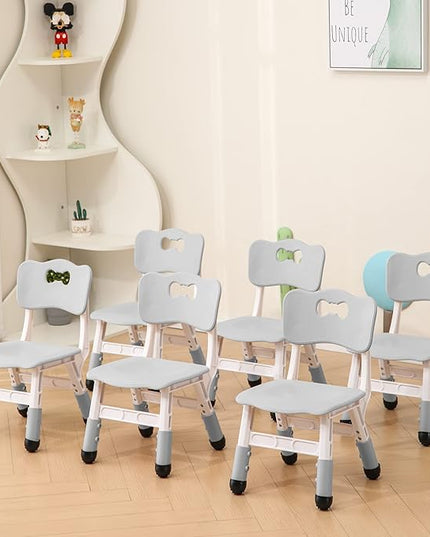 Kids' Desk Chairs Adjustable Height is Suitable for Children's Chairs Used in Families, Schools and Day-Care Between 2-10 Years Old The Max Bearing Capacity is 220LB(5PCS-Beige) - LeafyLoom