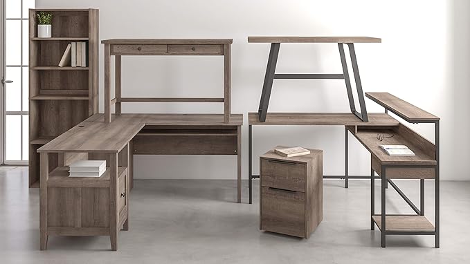 Signature Design by Ashley Arlenbry Farmhouse 47" Home Office Desk, Weathered Oak Gray - LeafyLoom