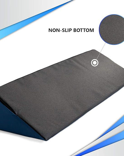 NYOrtho Positioning Wedge Pillow support - Wipe Clean Water Resistant alignment for elderly side sleepers - LeafyLoom