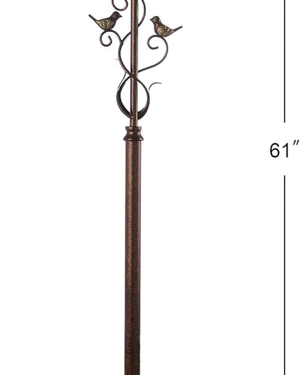 SAFAVIEH Lighting Collection Birdsong Traditional Rustic Farmhouse Oil-Rubbed Bronze 61-inch Living Room Bedroom Home Office Standing Floor Lamp (LED Bulb Included) - LeafyLoom