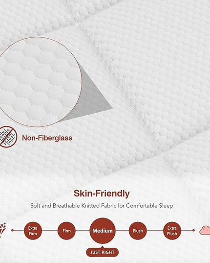 Full Size Mattress - 12 Inch Hybrid Mattress Full Size with Gel Memory Foam and Pocketed Springs, Pressure Relief and Upgraded Support, Medium Firm Full Mattress in a Box, Fits All Bed Frames - LeafyLoom