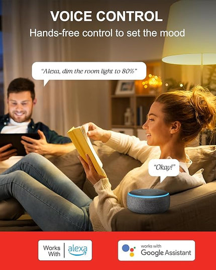 Sengled Alexa, WiFi, Smart Light Bulbs that Work with Alexa & Google Assistant,A19 Soft White(2700K)No Hub Required,800LM 60W Equivalent HighCRI)90,4Count(Pack of 1) Sengled