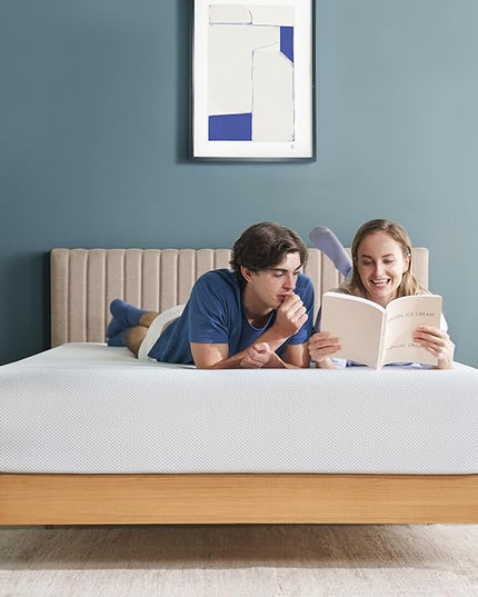 Zinus 10 Inch Green Tea Cooling Memory Foam Mattress [New Version], Full, Fiberglass Free, Medium Firmness, Cooling Gel Foam, Certified Safe Foams & Fabric, Mattress in A Box - LeafyLoom