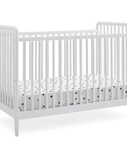 Delta Children Saint 4-in-1 Convertible Crib - Greenguard Gold Certified, Bianca White - LeafyLoom