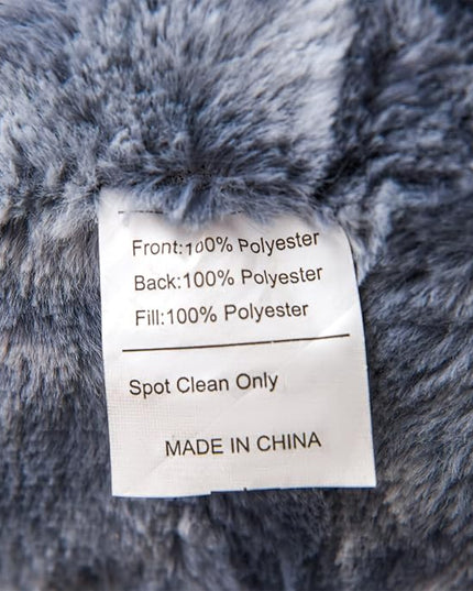 A Nice Night Faux Fur Reading Pillow Bed Wedge Large Adult Children Backrest with Arms Back Support for Sitting Up in Bed/Couch for Bedrest,Tie Dyed Gray - LeafyLoom