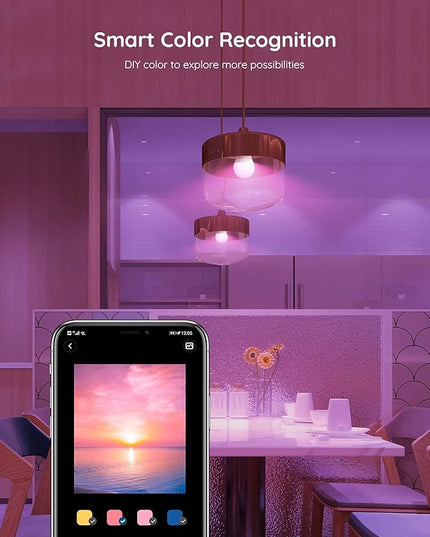 Govee Smart Light Bulbs, Color Changing Light Bulb, Works with Alexa and Google Assistant, 16 Million Colors RGBWW, WiFi & Bluetooth LED Light Bulbs, Music Sync, A19, 800 Lumens, 1 Pack Govee