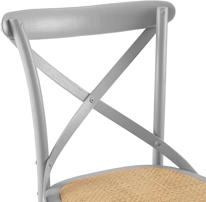 Modway Gear Side Set of 2, Two Dining Chairs, Light Gray - LeafyLoom