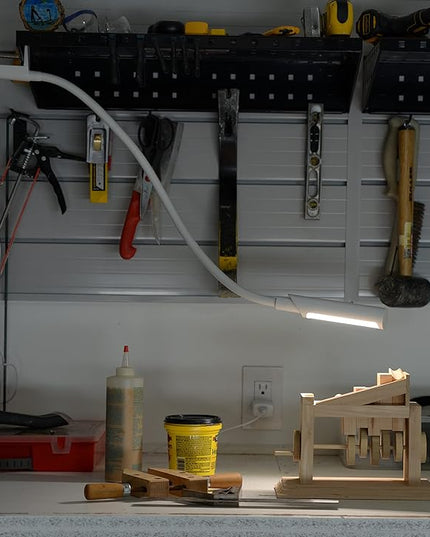 Reliable UberLight™ Flex 1100TL Hard Wired Task Light – LED Portable Light with Table Mount, 26.5” Flexible Gooseneck, 270° Rotational Head, 9 Light Settings, and up to 60,000 Hours of Use - LeafyLoom