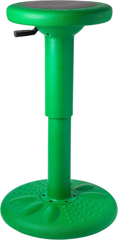 Studico ActiveChairs Adjustable Wobble Stool, Flexible Classroom Seating, Improves Focus, Posture and Helps ADHD/ADD, Sensory Chair, Active Fidget Chairs Adjusts from 16.65" to 23.75" Ages 13-18 Green - LeafyLoom