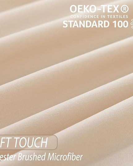 Whitney Home Textile King Sheet Set - 4 Piece Luxury Cooling Bed Sheets for King Size Bed, Silky Soft Sheets 16" Deep Pocket, Hotel Bedding Sheets and Pillowcases, Wrinkle Free Oeko-Tex Sheets - LeafyLoom
