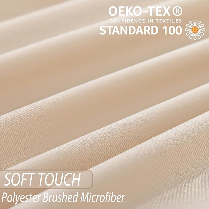Whitney Home Textile King Sheet Set - 4 Piece Luxury Cooling Bed Sheets for King Size Bed, Silky Soft Sheets 16" Deep Pocket, Hotel Bedding Sheets and Pillowcases, Wrinkle Free Oeko-Tex Sheets - LeafyLoom