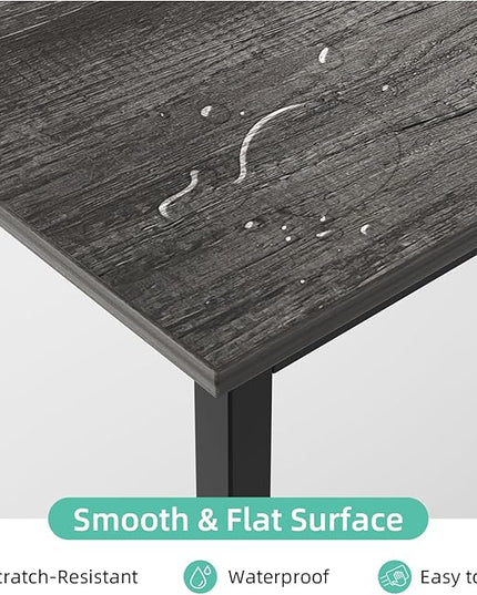 COTUBLR L Shaped Computer Desk, 47 Inch Small Corner Desk with Storage Shelves, Computer Desk Table Laptop Table Writing Desk Study Table for Home Office Workstation Small Spaces (Grey Oak) - LeafyLoom