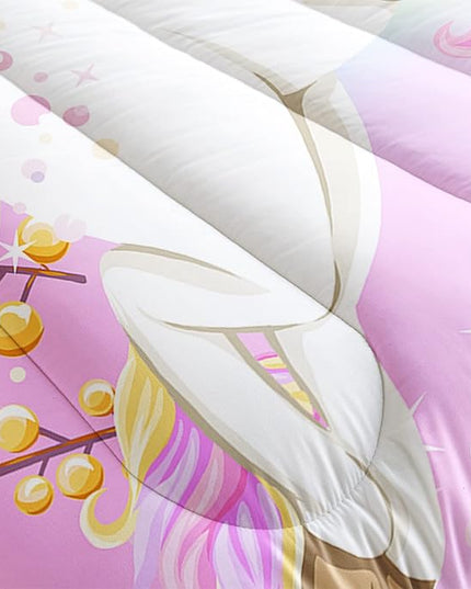 CVHOUSE Rainbow Unicorn Bedding Full Size,Rainbow Unicorn Bedding Set for Girls Kids Teens,Rainbow Unicorn Comforter Set Unicorn Duvet Set Unicorn Quilt Set Girls Room Decor 3 Pieces - LeafyLoom