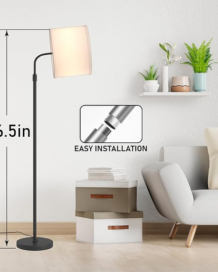 Floor Lamps for Living Room - 3 Lights Mode Tall Lamp for Living Room - Corner 360 Reading Lamps Floor Standing LED Floor Lamps for Living Room Floor Lamp with Remote Dimmable Floor Lamp - LeafyLoom