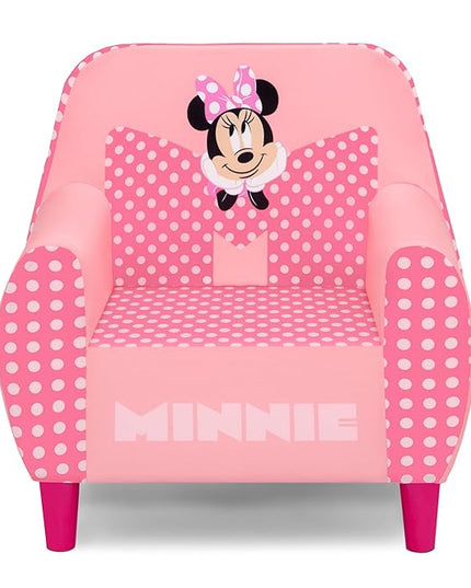 Delta Children - Disney Minnie Mouse Foam Chair for Kids, Pink - LeafyLoom