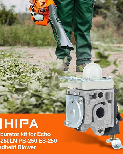 Hipa RB-K106 PB-250LN Carburetor with Repower Kit Spark Plug for Echo Leaf Blower PB250 ES-250 PB-250 PB-250LN Handheld Blower A021003661 Carb - LeafyLoom