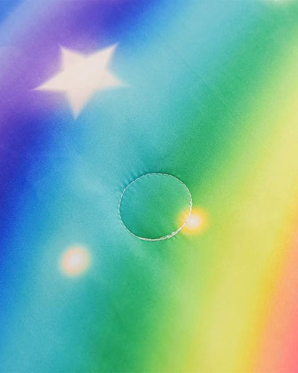 Aimuan Girls Unicorn Comforter Set 6 Pieces Pink Purple Bedding Set with Rainbow Star Galaxy Stars Fantasy Children Room Decor Soft Reversible Bed Sets for Boys/Girls/Teens (Pink-purple Twin6Pcs) - LeafyLoom