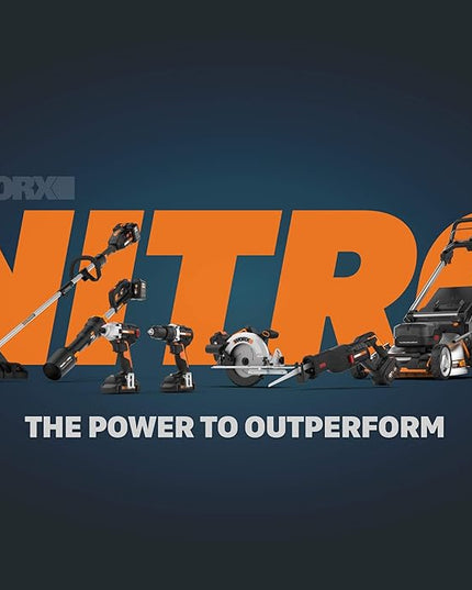Worx 40V 165MPH 620CFM Cordless Leaf Blower, PowerShare, Brushless Motor, Lightweight - Tool Only - LeafyLoom