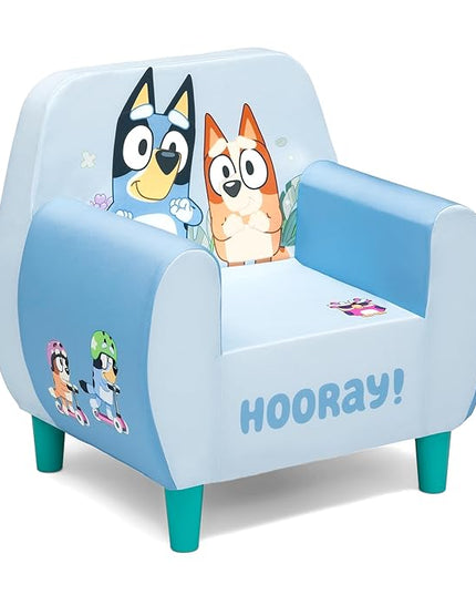 Delta Children Bluey Foam Chair, Blue - LeafyLoom