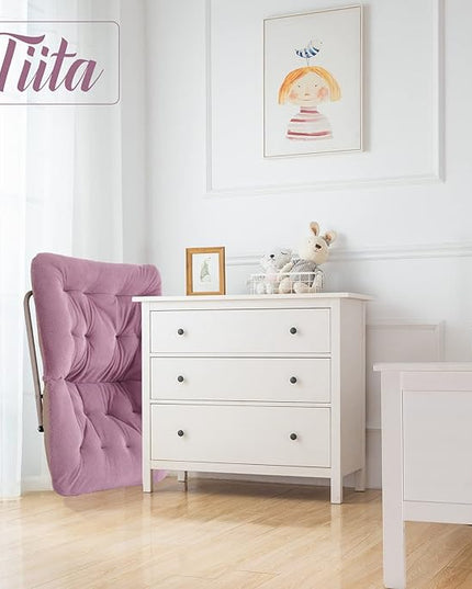 Tiita Comfy Saucer Chair, Soft Faux Fur Oversized Folding Accent Chair, Lounge Lazy Chair for Kids Teens Adults, Metal Frame Moon Chair for Bedroom, Living Room, Dorm Rooms - LeafyLoom