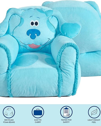Idea Nuova Blues Clues Bean Bag Sofa Chair Polyester Large - LeafyLoom