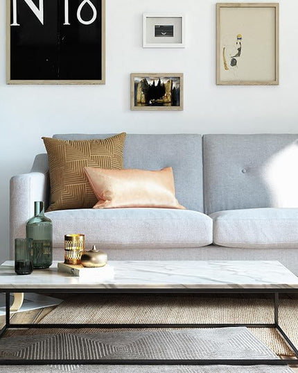 Mr. Kate Tess Sofa with Soft Pocket Coil Cushions, Small Space Living Room Furniture, Light Gray Linen - LeafyLoom