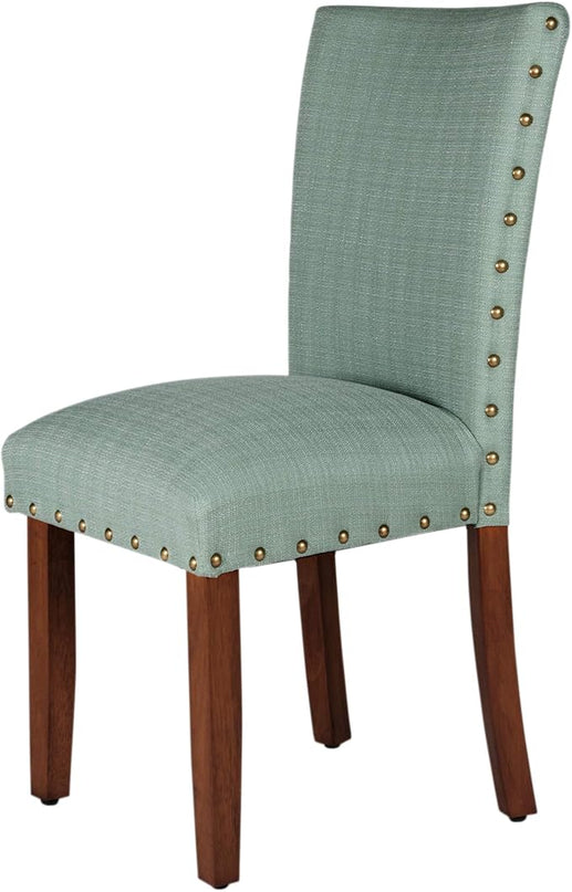 HomePop Classic Parsons Dining Chairs, Set of 2, Sea Foam Green - LeafyLoom