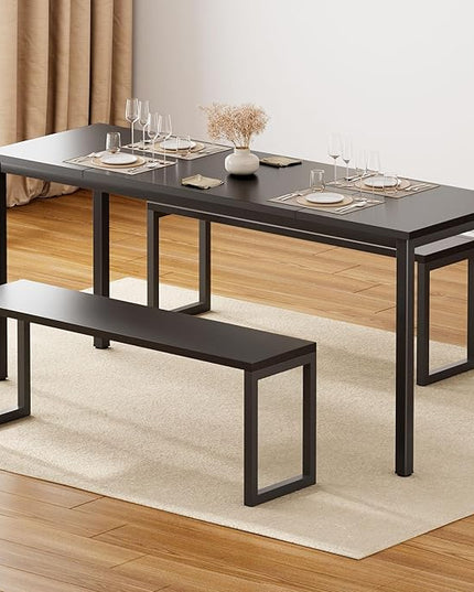 Need Large Computer Desk 70.8 x 23.6 inches Conference Table Large Office Desk Writing Table Workstation for Home Office,Black 10FJGSAC3-180BK-60-ND - LeafyLoom