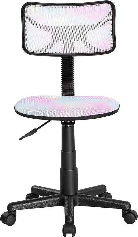 Rainbow Tiedye Desk Chair 21D x 21W x 33H in - LeafyLoom