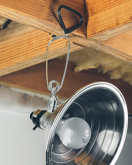 Simple Deluxe Clamp Lamp Light 150 Watt with 8.5 Inch Aluminum Reflector (no Bulb Included), 6 Feet Cord, 1 Pack, Black - LeafyLoom