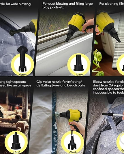Cordless Dust Blower for Dewalt 20V Battery, Leaf Blower Brushless Handheld Inflator Cleaner Duster, for Cleaning,Inflating, Vacuum Compression - LeafyLoom