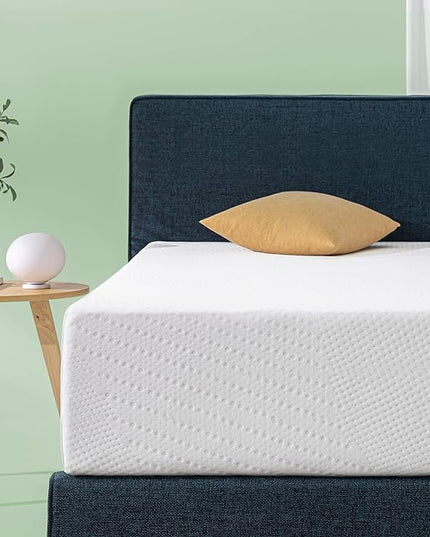 Zinus Cooling Essential Foam Bed Mattress Conventional, Queen, White - LeafyLoom