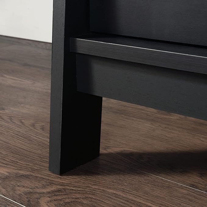 Sauder Trestle Lateral File, L: 32.28" x W: 24.49" x H: 29.41", Raven Oak Finish - LeafyLoom