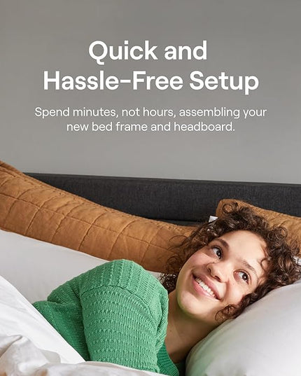 Nectar Premier King 13” Mattress with Bed Frame - Grey - Medium Firm Gel Memory Foam - Dual Action Cooling - 365-Night Trial - Forever Warranty - Easy Assembly - 8” Legs - Wooden Slats - LeafyLoom