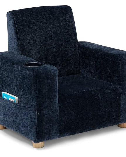 GAP GapKids Upholstered Chair, Navy - LeafyLoom
