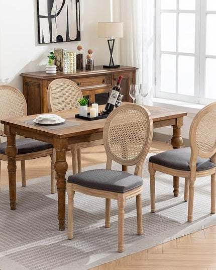 NicBex Haerin-SD-00125-LWJ Dining Chairs, 23"x19.3"x37.8", Gray - LeafyLoom