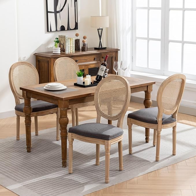 NicBex Haerin-SD-00125-LWJ Dining Chairs, 23"x19.3"x37.8", Gray - LeafyLoom