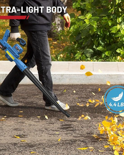 20V 160MPH Cordless Leaf Blower with Battery, Charger & Adjustable Tubes - Portable, Lightweight for Cleaning Leaf, Dust, Debris - LeafyLoom